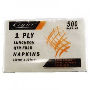 NAPKIN LUNCH 1PLY WHITE C-NL0100 CTN3000