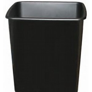 Square Bin Plastic 15l Black 