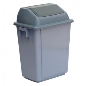 Swing Top Tidy Bin 23ltr Grey