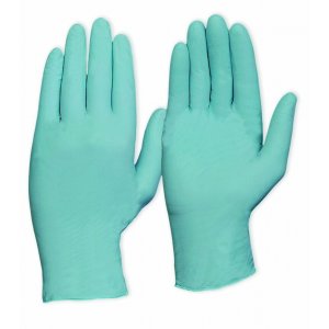 NITRILE P/FREE GLOVES BLUE MED PKT100