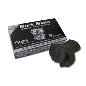 Nitrile Disposable Gloves Black Xxl Pkt100