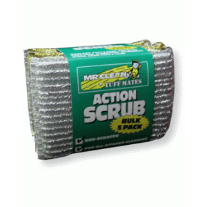 SCOURERS-ACTION SCRUB PKT 5