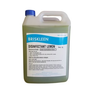 BRISKLEEN LEMON DISINFECTANT 5LTR