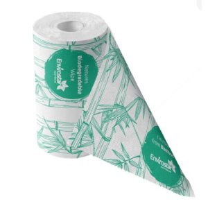 Bamboo Wiper Roll Green 300mm X 530mm 85xsheets Bmbwipe-green