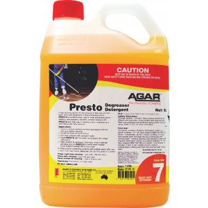 AGAR DETERGENT PRESTO AQIS APPROVED 5LTR