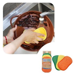 WASHING UP PAD 3PK CITRUS