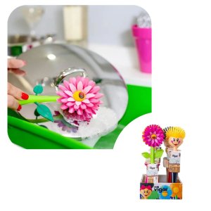 Funny Dish Brushes Asstd Colours Vgr-11852