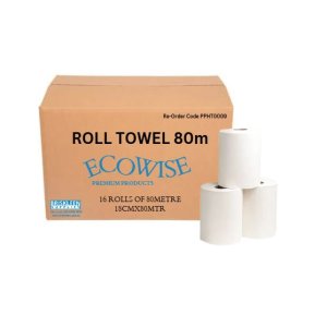 Ecowise Roll Towel 80m Ctn16