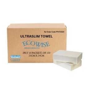 Ecowise Ultraslim H/towel 2ply 16x150 Ctn2400