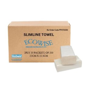 Ecowise Slimline H/towel 20x200 Ctn4000